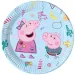 Peppa Pig papírové talíře 8ks sada 23cm