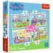 Peppa Pig vzpomínky na dovolenou 4 v 1 puzzle - Trefl