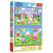 Peppa na hřišti 2x24dílné puzzle - Trefl