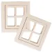 PlayBox: Dřevěná okenní sada 2 ks 8x8,5 cm