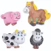 PlayBox: Zvířata na farmě sádrová odlévací forma 17x17cm
