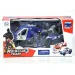 Policejní hračková sada s motorkou a helikoptérou