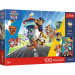 Puzzle Tlapková patrola 100 dílků s plakátem - Trefl