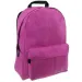 Růžový jednobarevný džínsový školní batoh, batoh 32x17x42 cm