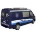 RC dálkově ovládaný SWAT policejní minibus s osvětlením 27MHz měřítko 1/32 délka 25cm