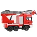 RC dálkově ovládaný hasičský vůz s vysokozdvižnou plošinou a vodním dělem v měřítku 1/24, 27 MHz, 30 cm