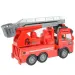 RC dálkově ovládaný hasičský vůz s výsuvnou plošinou a světelnými efekty v měřítku 1/43, 27 MHz, 21 cm