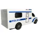 RC dálkově ovládaný policejní dodávka se světelnými a zvukovými efekty v měřítku 1:18, 20cm