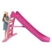 Rychlá růžová skluzavka o délce 170 cm.