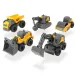 Sada 5 kusů mini stavebních strojů Volvo - Dickie Toys