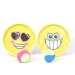 Sada dovednostní hry catch ball se žlutým vzorem smiley