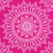 Sada papírových ubrousků mandala fuchsiová-bílá – 2vrstvé, 33x33 cm, 20 ks