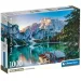 Smaragdové jezero Braies s 1000dílným HQC puzzle plakátem - Clementoni