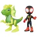 Spidey a jeho úžasní přátelé - Miles Morales a Elektrosaurus Dino-Síť Akční figurka Sada - Hasbro