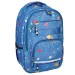 Spirit: Školní taška Campus s modrými skvrnami, zaoblený batoh 46x33x22cm