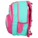 Spirit: Školní taška s ergonomickým designem a vzorem sovy v růžovo-tyrkysové barvě, batoh 40x20x18 cm.