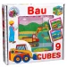 Stavební kostky pohádky, 9 kusů