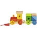 Tahací barevný dřevěný vláček se stavebními kostkami - Eichhorn