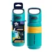 Tommee Tippee: Superstar Flip top hrnek s brčkem, modrý, 500 ml (18 měsíců+)