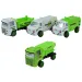 Zelený vůz: Sada 10 ks nákladních vozů pro přepravu odpadu