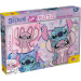 Disney Stitch 2 v 1 250dílné puzzle a omalovánka 50x35 cm - Lisciani